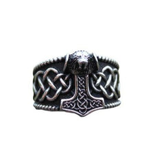 Cargar imagen en el visor de la galería, Bague du marteau Mjolnir - image 1