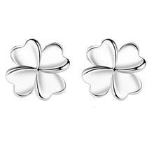 Cargar imagen en el visor de la galería, Boucles d&#39;oreille trèfle à 4 feuilles - image 1