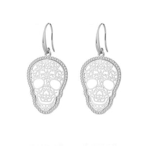 Boucles d'oreilles aux crânes végétaux - image 2