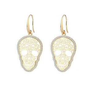 Boucles d'oreilles aux crânes végétaux - image 1
