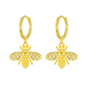 Boucles d'oreilles décorées d'abeilles - La Porte Du Bonheur