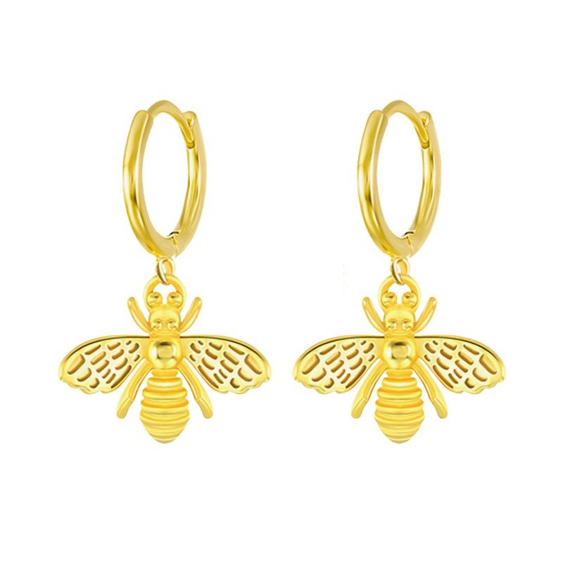 Boucles d'oreilles décorées d'abeilles - image 1
