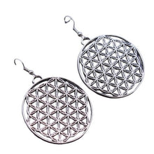 Cargar imagen en el visor de la galería, Boucles d&#39;oreilles fleur de vie - image 1