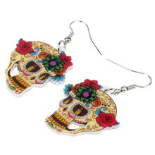 Load image into Gallery viewer, Boucles d&#39;oreilles mexicaines au &quot;calavera&quot; - image 2