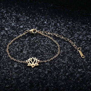 Bracelet au lotus fin - image 3