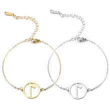 Laden Sie das Bild in den Galerie-Viewer, Bracelet aux runes du futhark nordique - image 1