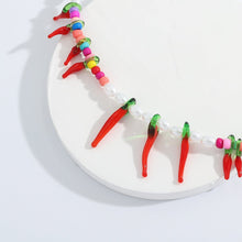 Charger l&#39;image dans la galerie, Collier aux cornicellos colorés - image 2
