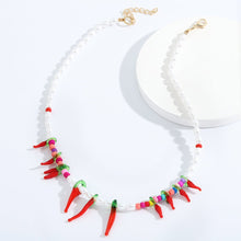Charger l&#39;image dans la galerie, Collier aux cornicellos colorés - image 3