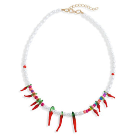 Collier aux cornicellos colorés - image 1