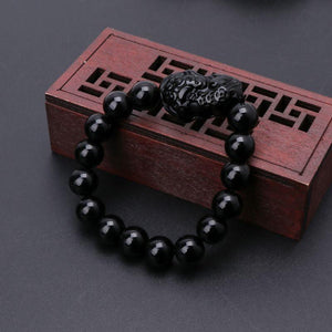 Bracelet "Pi Xiu" en obsidienne - image 2