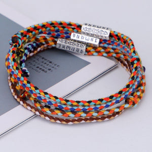Bracelet tibétain en bois avec mantras - image 11