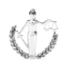 Laden Sie das Bild in den Galerie-Viewer, Broche de Thémis portant glaive et balance - image 2