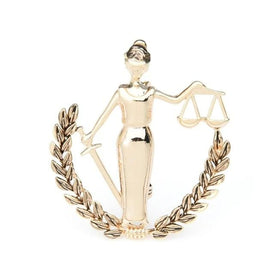 Broche de Thémis portant glaive et balance - image 1