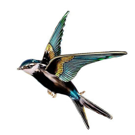 Broche d'hirondelle porte-bonheur - image 1