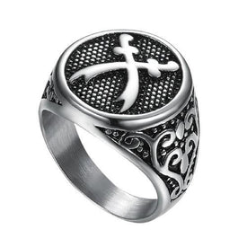 Chevalière aux deux cimeterres arabes - image 1