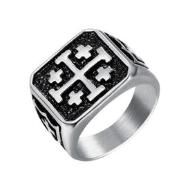 Chevalière avec la croix de Jérusalem - image 1