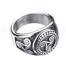 Cargar imagen en el visor de la galería, Chevalière avec un sceau du triskel - image 1