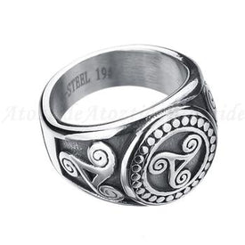 Chevalière avec un sceau du triskel - image 1