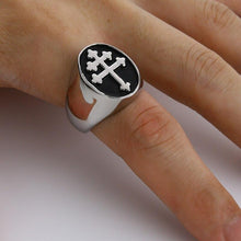 Cargar imagen en el visor de la galería, Chevalière avec une croix de Lorraine - image 4