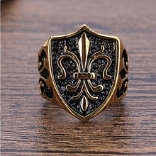 Cargar imagen en el visor de la galería, Chevalière avec une fleur de lys - image 2