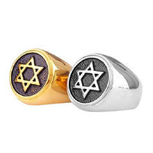 Cargar imagen en el visor de la galería, Chevalière de l&#39;étoile de David - image 1