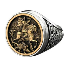 Cargar imagen en el visor de la galería, Chevalière de Saint Georges pourfendant le dragon - image 3