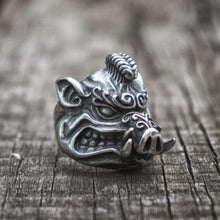 Cargar imagen en el visor de la galería, Chevalière du sanglier en colère - image 4