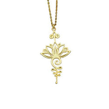 Cargar imagen en el visor de la galería, Collier à la fleur de lotus épanouie - image 1