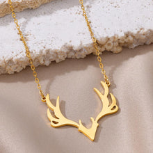 Cargar imagen en el visor de la galería, Collier avec des bois de cerf - image 4
