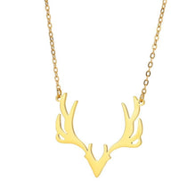 Cargar imagen en el visor de la galería, Collier avec des bois de cerf - image 1