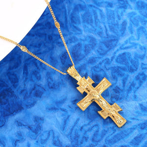 Collier avec une croix orthodoxe russe - image 3