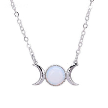 Cargar imagen en el visor de la galería, Collier de la triple lune wicca - image 1