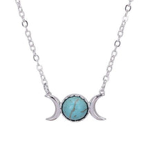 Cargar imagen en el visor de la galería, Collier de la triple lune wicca - image 3