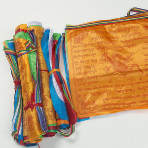 Drapeaux de prière tibétains rectangulaires - La Porte Du Bonheur