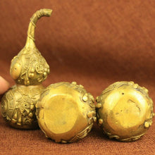 Charger l&#39;image dans la galerie, Gourde Wu Lou gravée de divers symboles - image 3