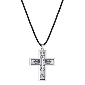 Pendentif à la croix gravée du Chrisme sauveur - image 2