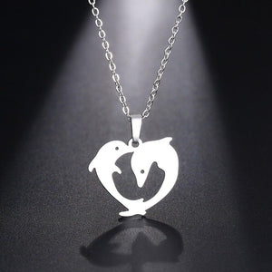 Pendentif des dauphins amoureux - Cyril Gendarme