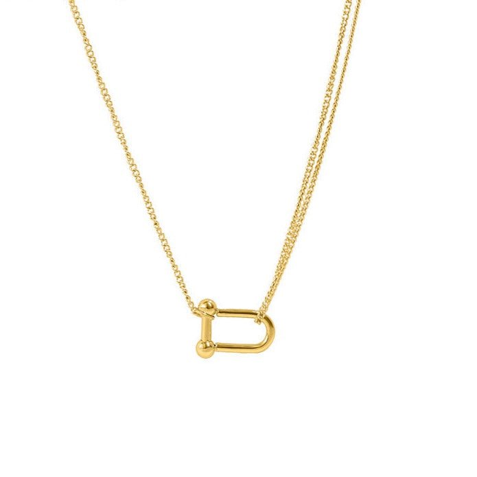 Pendentif fer à cheval porte-bonheur - image 1