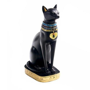 Statue de chat noir au style égyptien - image 1