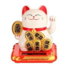 Cargar imagen en el visor de la galería, Statue de Maneki Neko souriant - image 1
