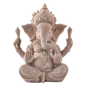 Statue du dieu Ganesh en grès - image 1