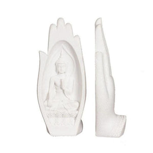 Statues de mains avec représentation de Bouddha en pierre - image 1