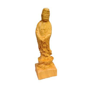 Statuette de Guan Yin en bois - image 1
