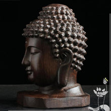 Cargar imagen en el visor de la galería, Statuette tête de Bouddha indien (ou Tathagata) - image 3
