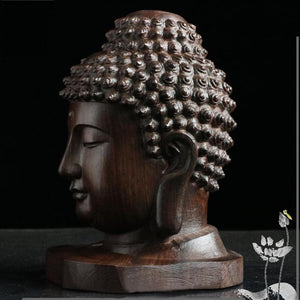 Statuette tête de Bouddha indien (ou Tathagata) - image 3